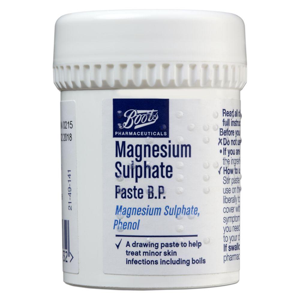 Magnesium sulfate paste b p 50g brandlistry