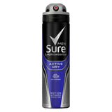Men Active Dry Anti-Perspirant Deodorant Aerosol 150Ml