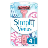Simply Venus 3 Women'S Disposable Razors, 4 Pack
