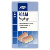 Foam Earplugs - 3 Pairs With Carry Case