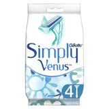 Simply Venus 2 Women'S Disposable Razors, 4 Pack