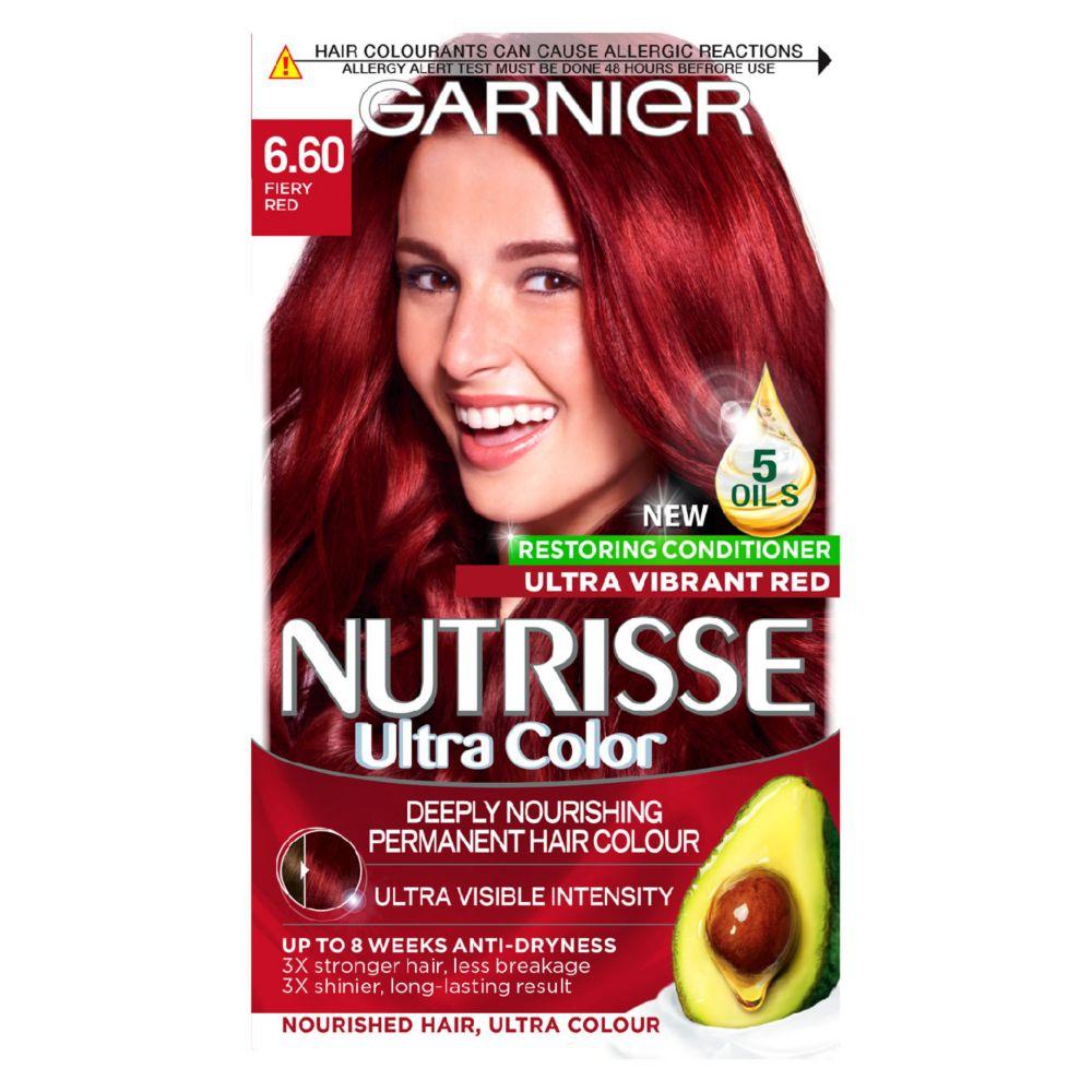 maskine Mærkelig Akkumulerede Nutrisse Ultra Color 6.60 Fiery Red Permanent Hair Dye – BrandListry