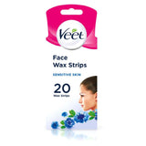 Face Wax Strips For Sensitive Skin 10 Double Sided Strips - 20 Pack