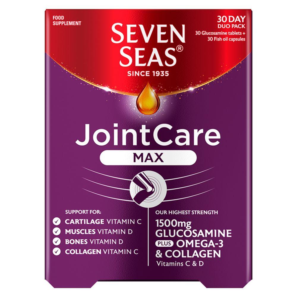 Jointcare Max 1500Mg Glucosamine Plus Omega-3, Vitamin C & Collagen Duo Pack