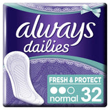 Dailies Fresh & Protect Panty Liners Normal X32