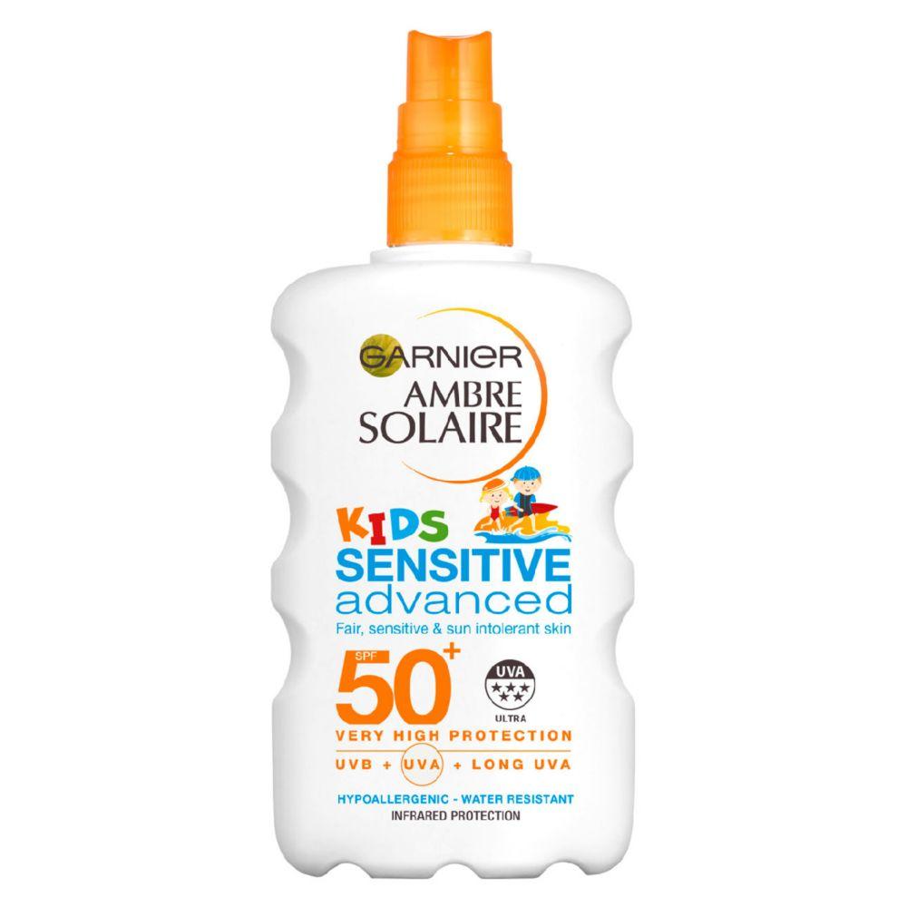 Ambre Solaire Kids Sensitive Water Resistant Sun Cream Spray Spf50+ 200Ml