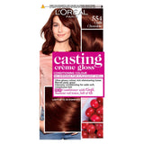 Paris Casting Creme Gloss Semi-Permanent Hair Dye, Brown Hair Dye 554 Chilli Choc