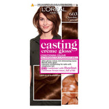 Paris Casting Creme Gloss Semi-Permanent Hair Dye, Brown Hair Dye 603 Chocolate Caramel