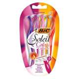 Soleil Colour Collection Disposable Women'S Razors 8 Pack