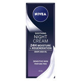 Face Night Cream For Sensitive Skin, 50Ml