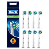 Crossaction Replacement Electric Toothbrush Heads 8 Pack