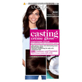 Paris Casting Creme Gloss Semi-Permanent Hair Dye, Brown Hair Dye 300 Darkest Brown