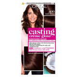 Paris Casting Creme Gloss Semi-Permanent Hair Dye, Brown Hair Dye 400 Dark Brown