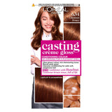Paris Casting Creme Gloss Semi-Permanent Hair Dye, Brown Hair Dye 634 Chesnut Honey Brown