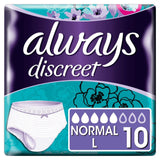 Discreet Underwear Incontinence Pants Normal L 10