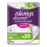 Discreet Incontinence Pads Small For Sensitive Bladder X 20