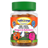 For Kids 3-7 Mr. Men Little Miss Omega 3 & Multivitamins - 30 Orange Softies