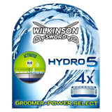 Hydro 5 Groomer & Power Select Men'S Razor Blades X4