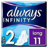Infinity Long (Size 2) Wings Sanitary Towels 11 Pads