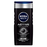 Men Shower Gel Active Clean With Charcoal 250Ml