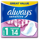 Sensitive Normal Ultra (Size 1) Sanitary Towels Wings 14 Pads