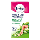Natural Inspirations Wax Strips With Aloe Vera For Normal Skin 20 Wax Strips