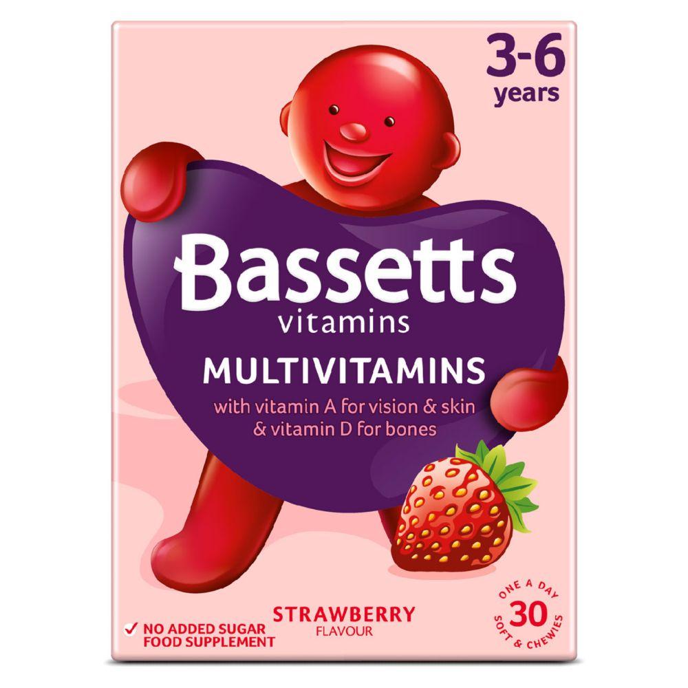 Strawberry Flavour Multivitamins 3-6 Years - 30 Pack