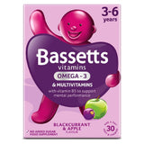 Blackcurrant & Apple Flavour Multivitamins With Omega 3 - 3-6 Years. 30 Pack