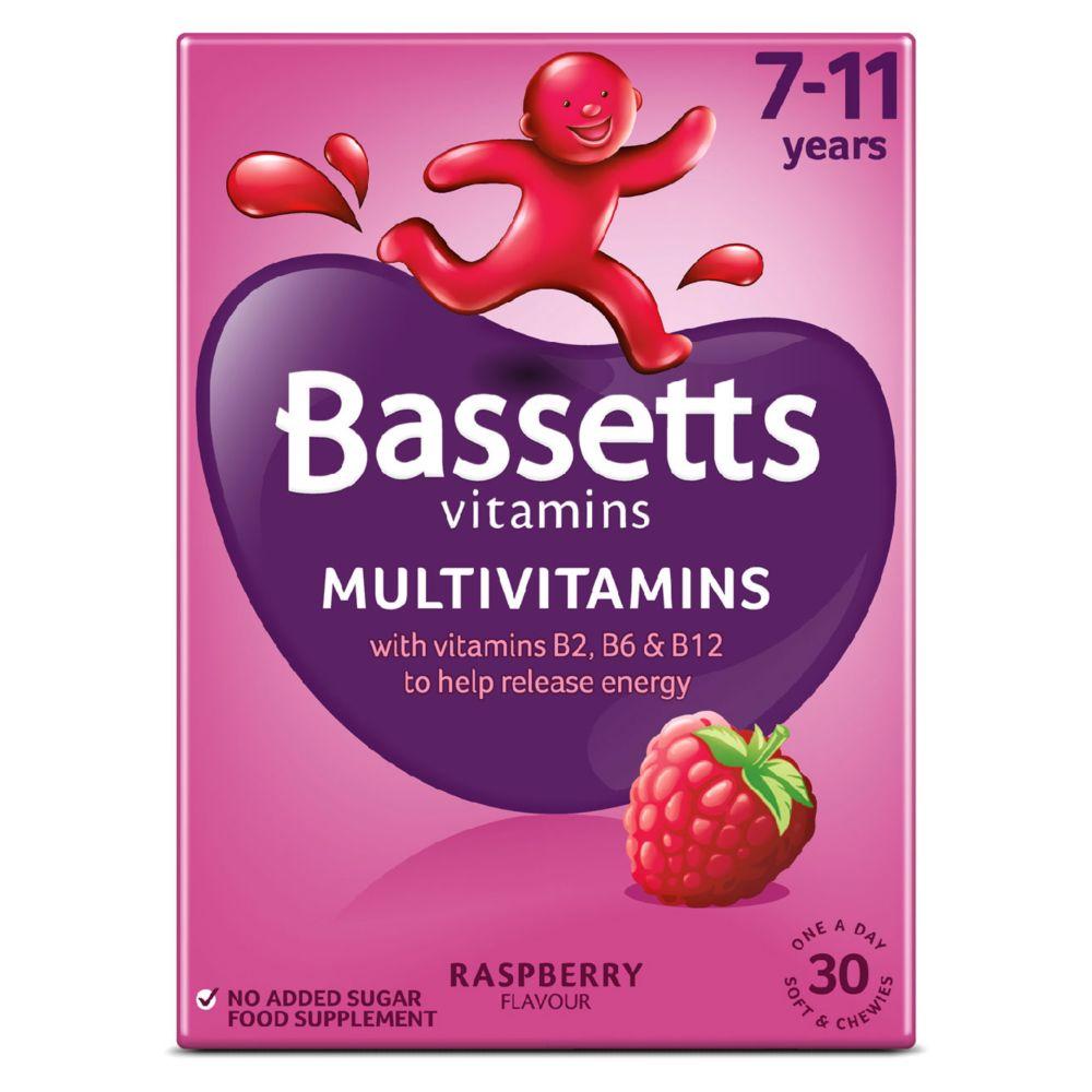 Multivitamins Raspberry Flavour Soft & Chewies 7-11 Years - 30