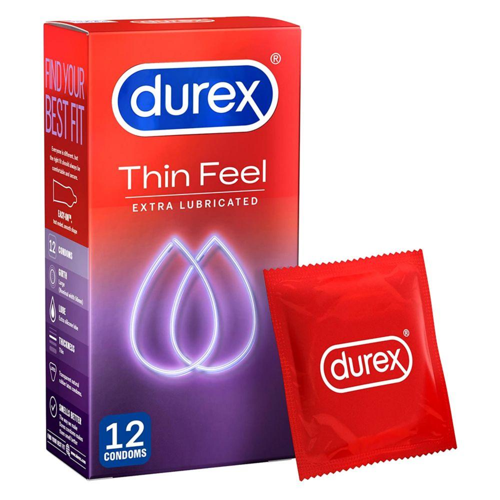 Thin Feel Extra Lubricated Condoms -12 Pack