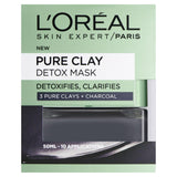 Paris Pure Clay Detox Face Mask Charcoal 50Ml