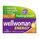 Wellwoman Energy - 10 Orange Flavour Effervescent Tablets
