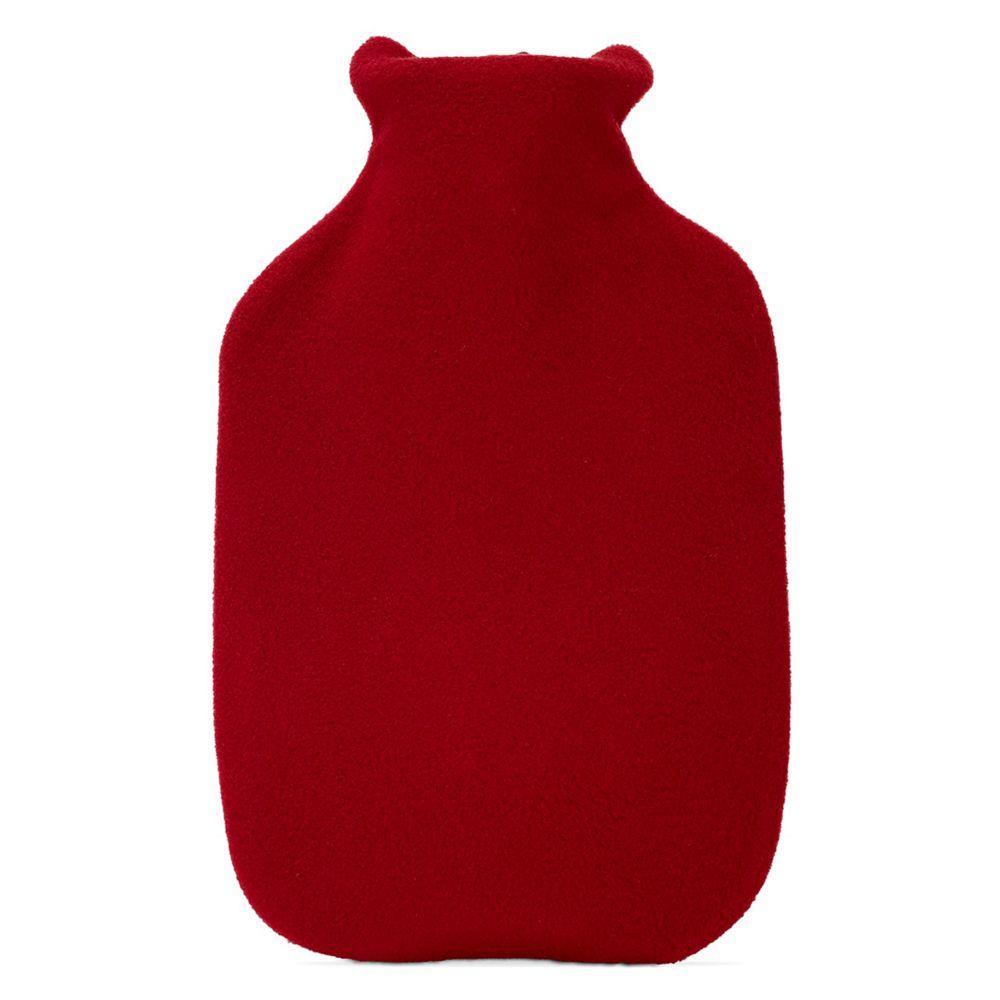 Keep Cosy Hot Water Bottle - Red Fleece