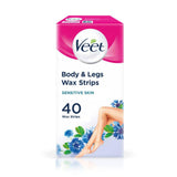 40 Wax Strips Maxi Format - Sensitive Skin