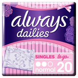 Dailies Normal To Go Panty Liners X 20