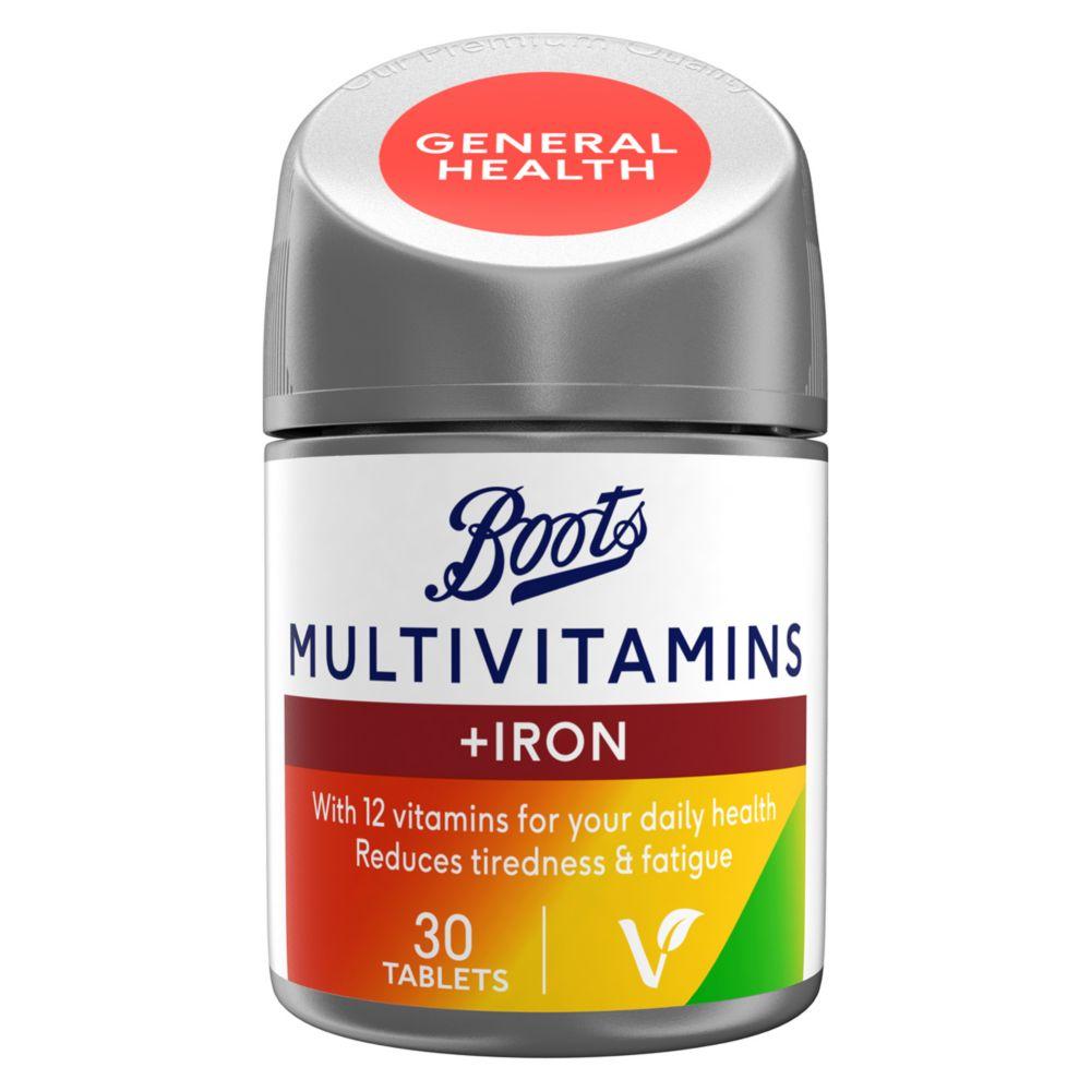 Multivitamins With Iron 30 Tablets (1 Month Supply)