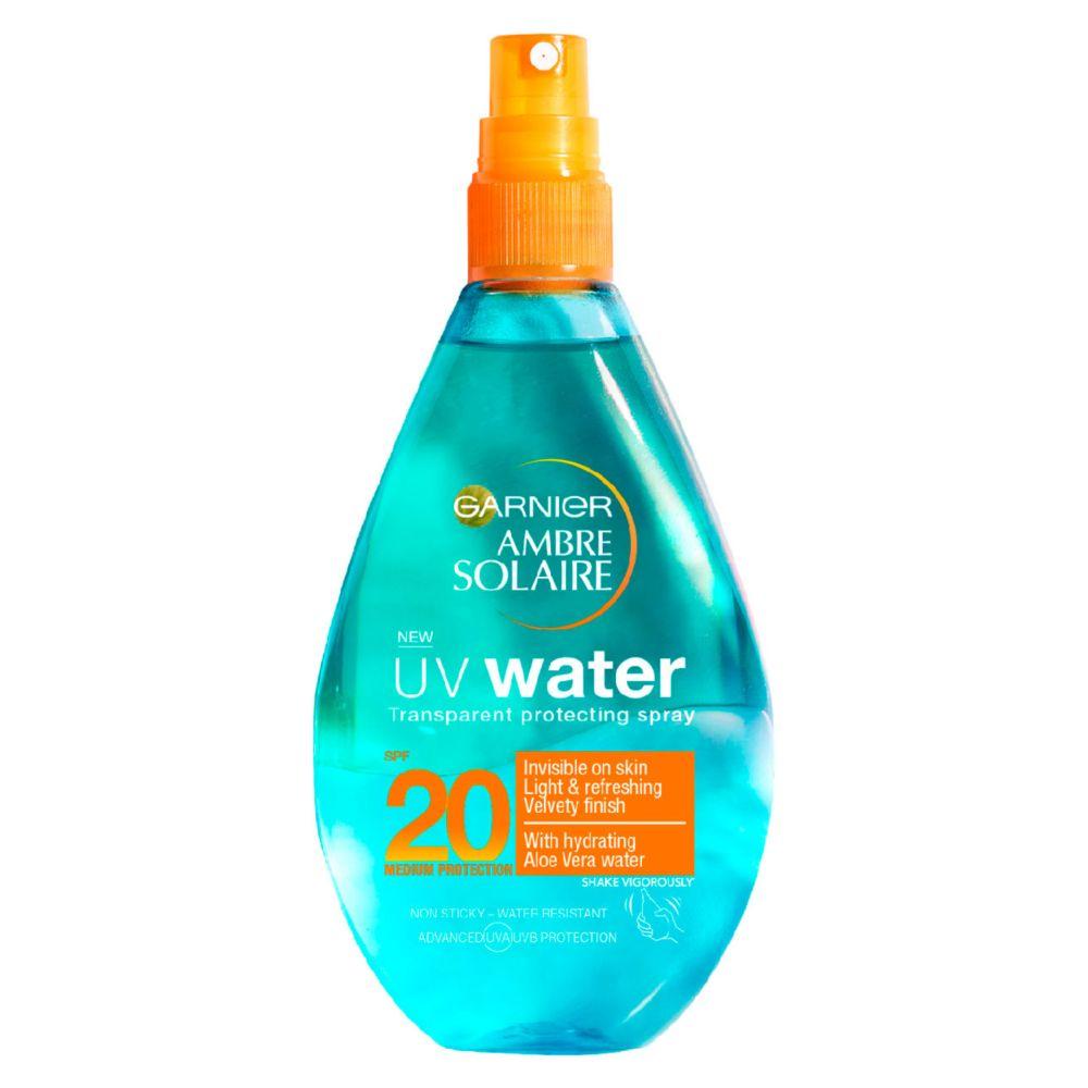 Uv Water Aloe Vera Clear Sun Cream Spray Spf20 150Ml