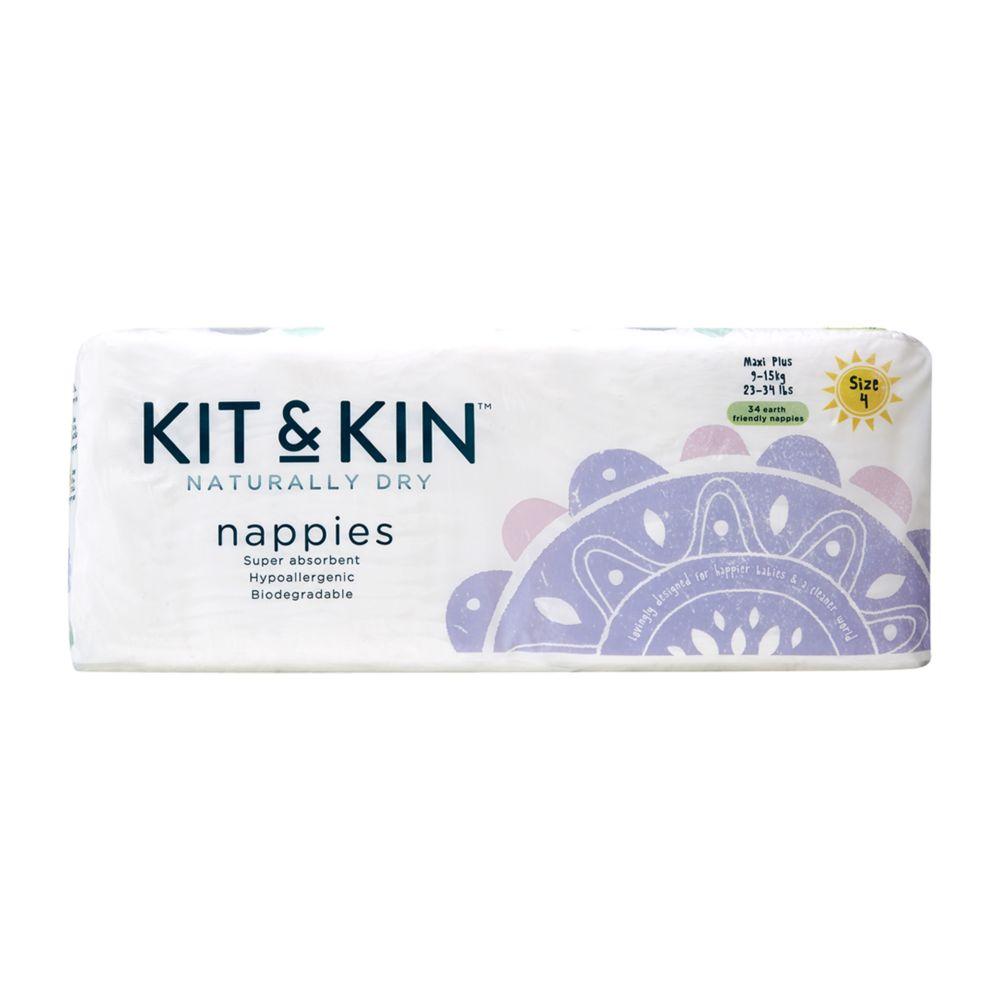 Size 4, 34 Eco Nappies, 10-17Kg