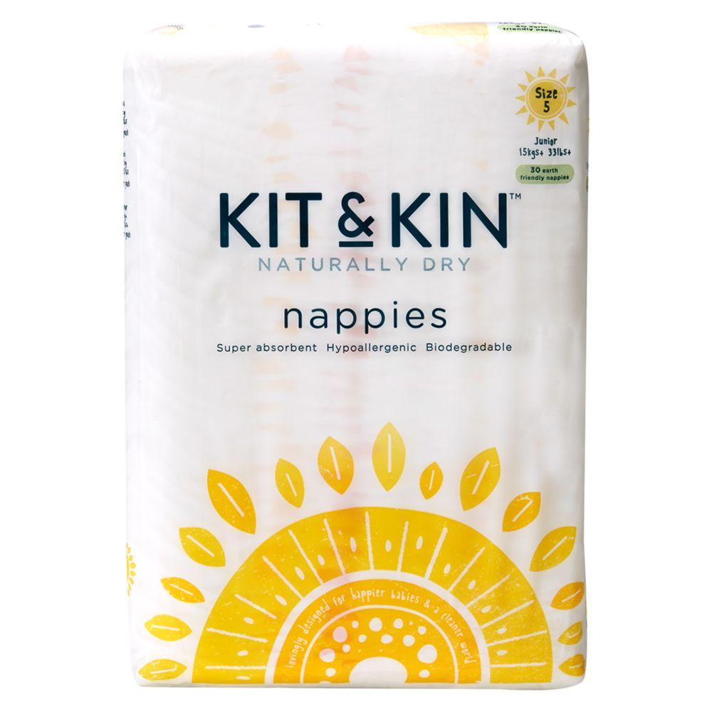 Size 5, 30 Eco Nappies, 12Kg+