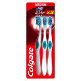 360 Max White One Medium Toothbrush X3