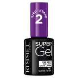 Super Gel Top Coat Nail Polish Glitter