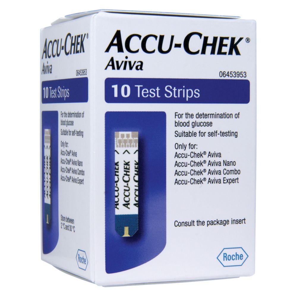 Aviva Blood Glucose Test Strips - 10 Strips