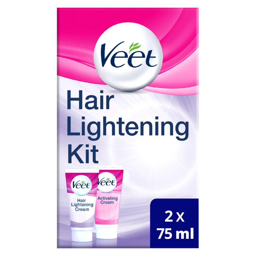 Hair Lightening Cream For Face And Body, 2 X 75 Ml