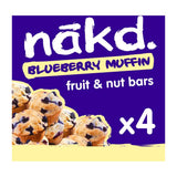 Raw Fruit & Nut Wholefood Bars Blueberry Muffin - 4 X 35G