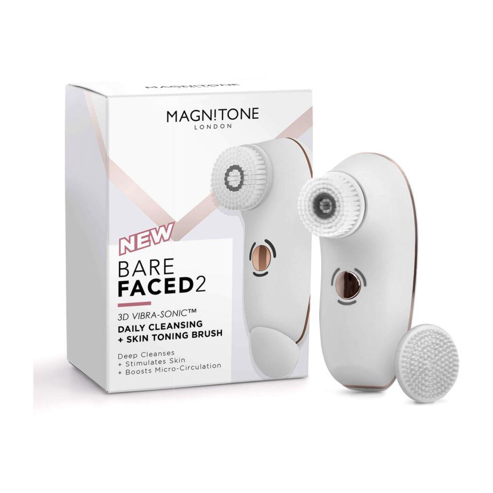 Barefaced 2 Vibra-Sonic Facial Cleansing And Toning Brush - White