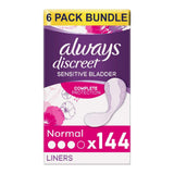 Discreet Liners - 144 Liners (6 Pack Bundle)