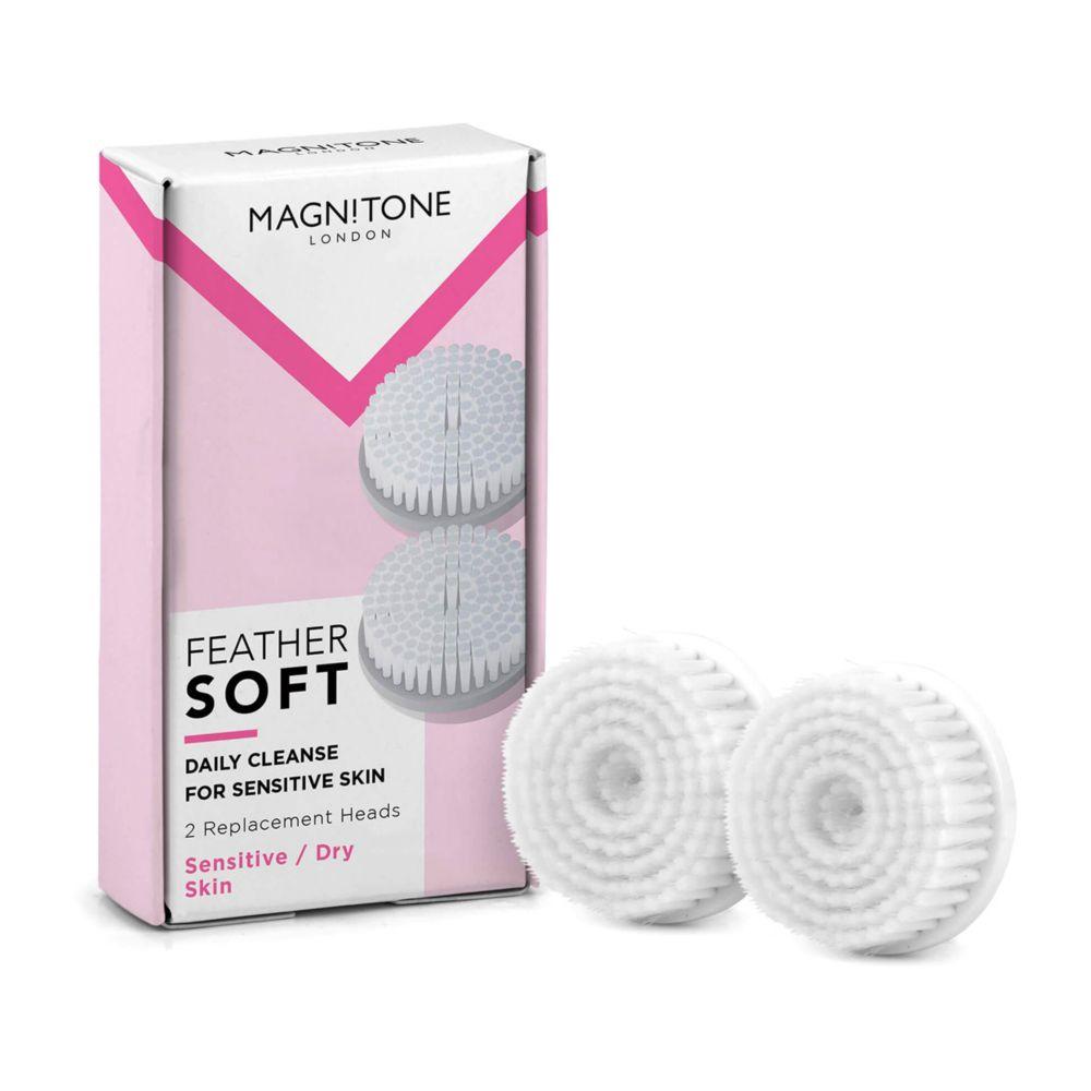 2 Feather Soft Daily Cleansing Brush Head- 2 Pack