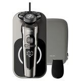 Series 9000 Prestige Wet & Dry Electric Shaver Dark Chrome With Qi Charging Pad, Smartclick Trimmer - Sp9860/13