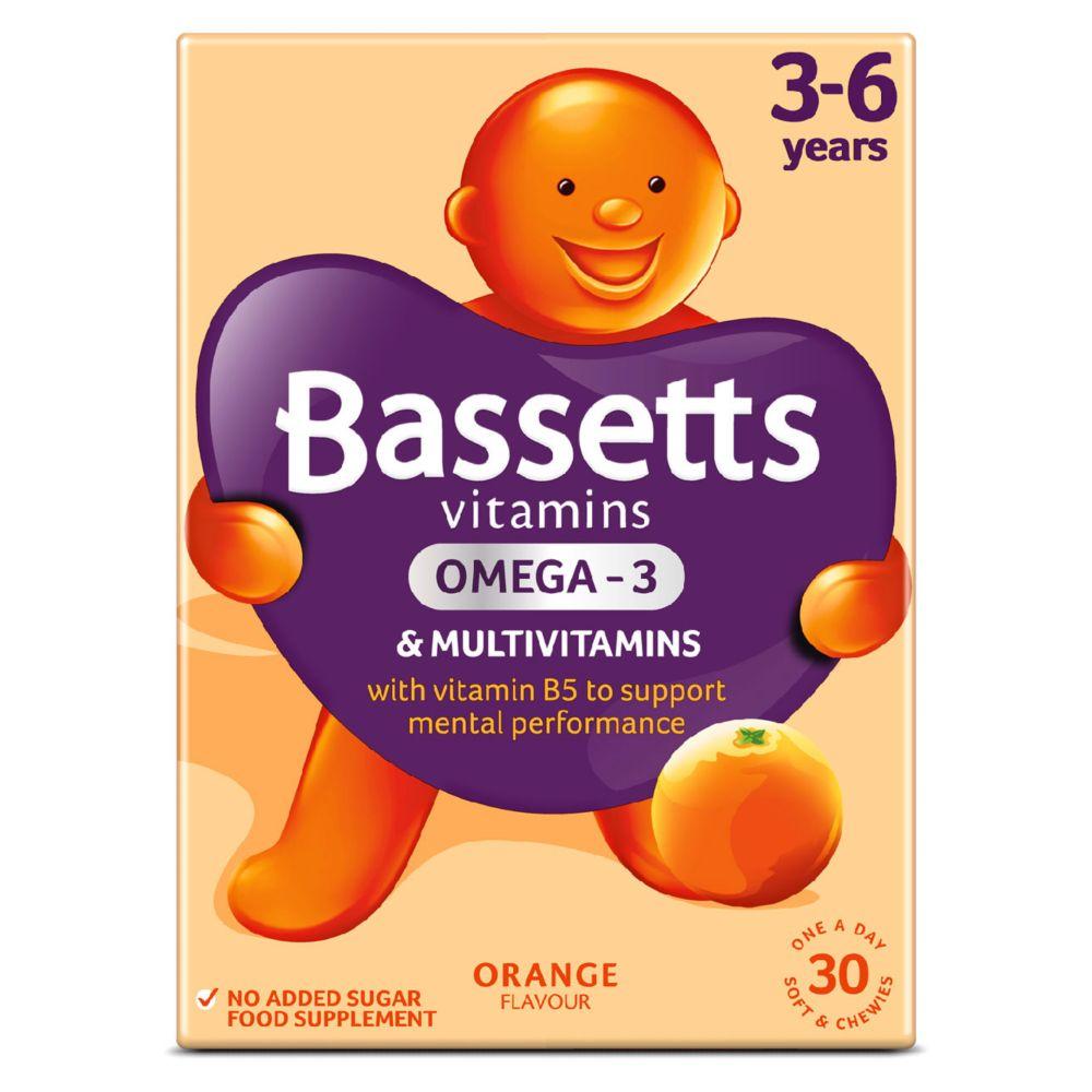 Vitamins 3-6 Years Omega - 3 & Multivitamins 30S