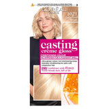 Paris Casting Creme Gloss Semi-Permanent Hair Dye, Blonde Hair Dye 1021 Light Pearl Blonde
